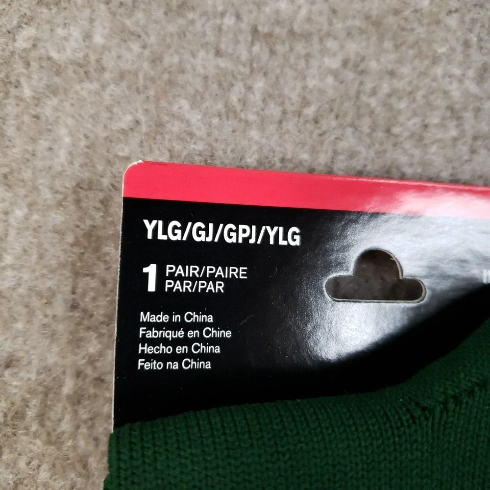 Lot of 2 Pairs Under Armour Soccer Socks Youth Large Green Over Calf Performance